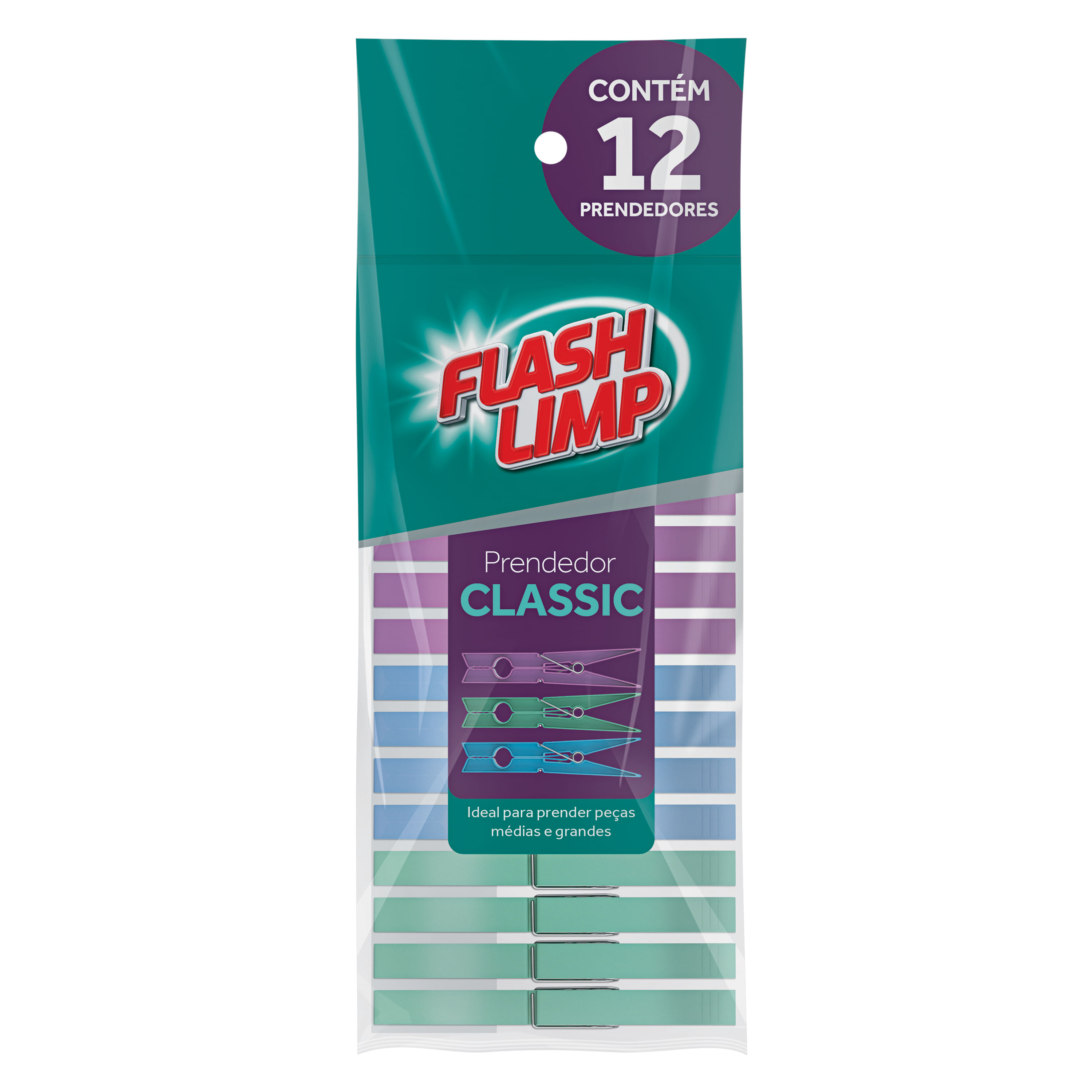 Prendedor Leaf Emborrachado 10 Peças, Flash Limp | Flashlimp